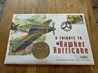 1997 Isle of Man 1 Crown Coin Cover - A Tribute to the Hawker Hurricane