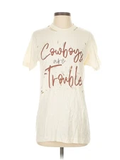 Assorted Brands Women Ivory Short Sleeve Top 0