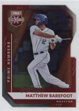 2021 Elite Extra Edition Prime Numbers C Die-Cut /196 Matthew Barefoot #165 0m0