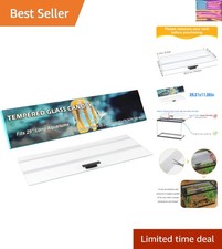 29.21x11.69 x0.16in Clear Tempered Glass Canopy,Aquarium Fish Tank Hoods FITS...