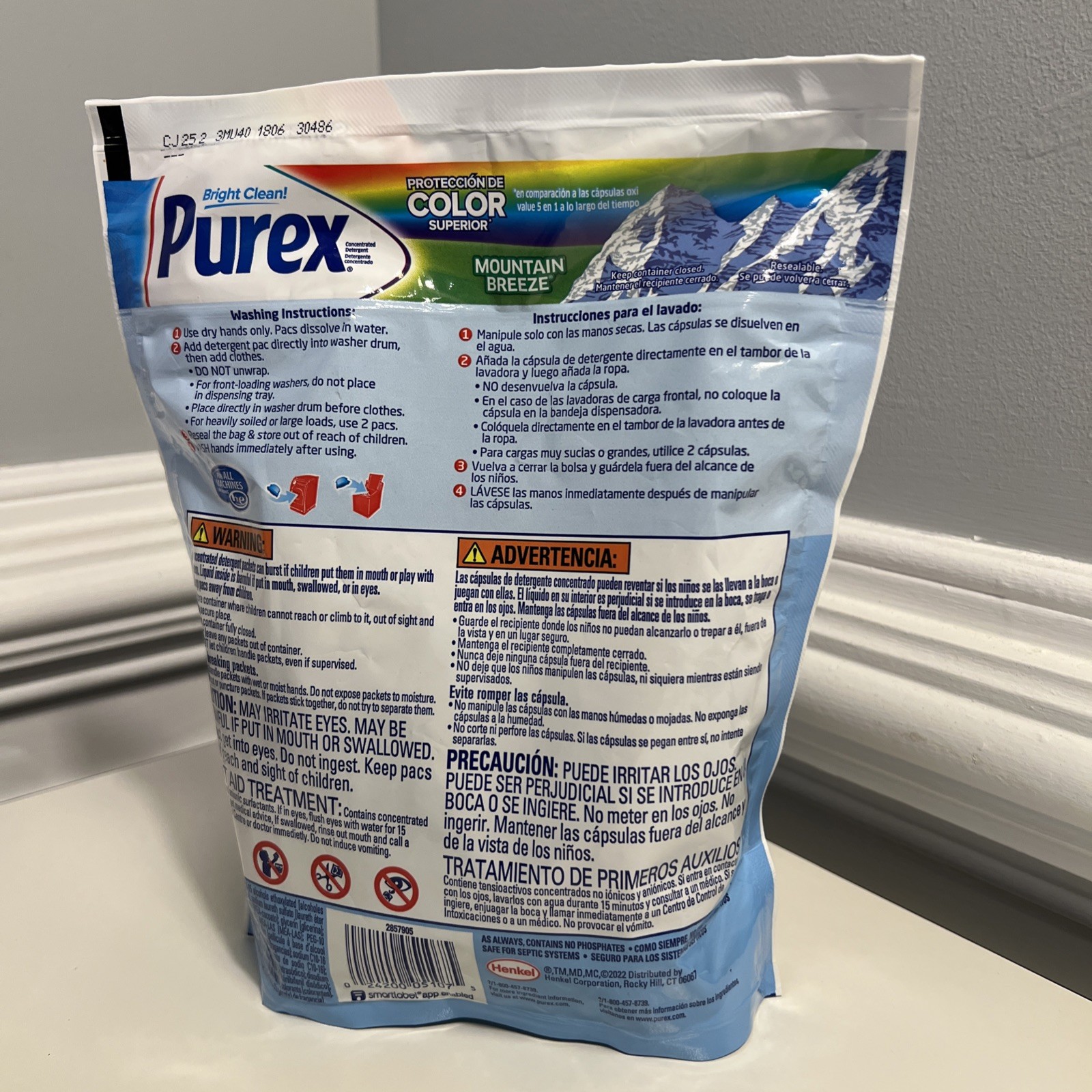 Laundry Detergent, Mountain Breeze, 35Pacs  1.15 Lb One Pack Of Purex 4-in-1