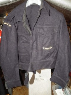 A VINTAGE WW11 BATTLEDRESS TOP JACKET CIVIL DEFENCE SIZE no 7
