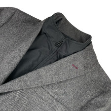 Ted Baker Men s Wool Blend Zip-In Bib 2-Button Blazer/Jacket Gray Size 4