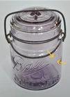 Vintage 1910~1923 BALL SURE SEAL SCA AMETHYST PINT CANNING JAR w/ 3L PEENED OUT