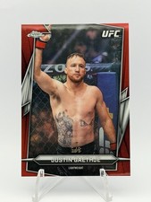 2026 Topps Chrome UFC Justin Gaethje Red Refractor 5/5 SSP Rare