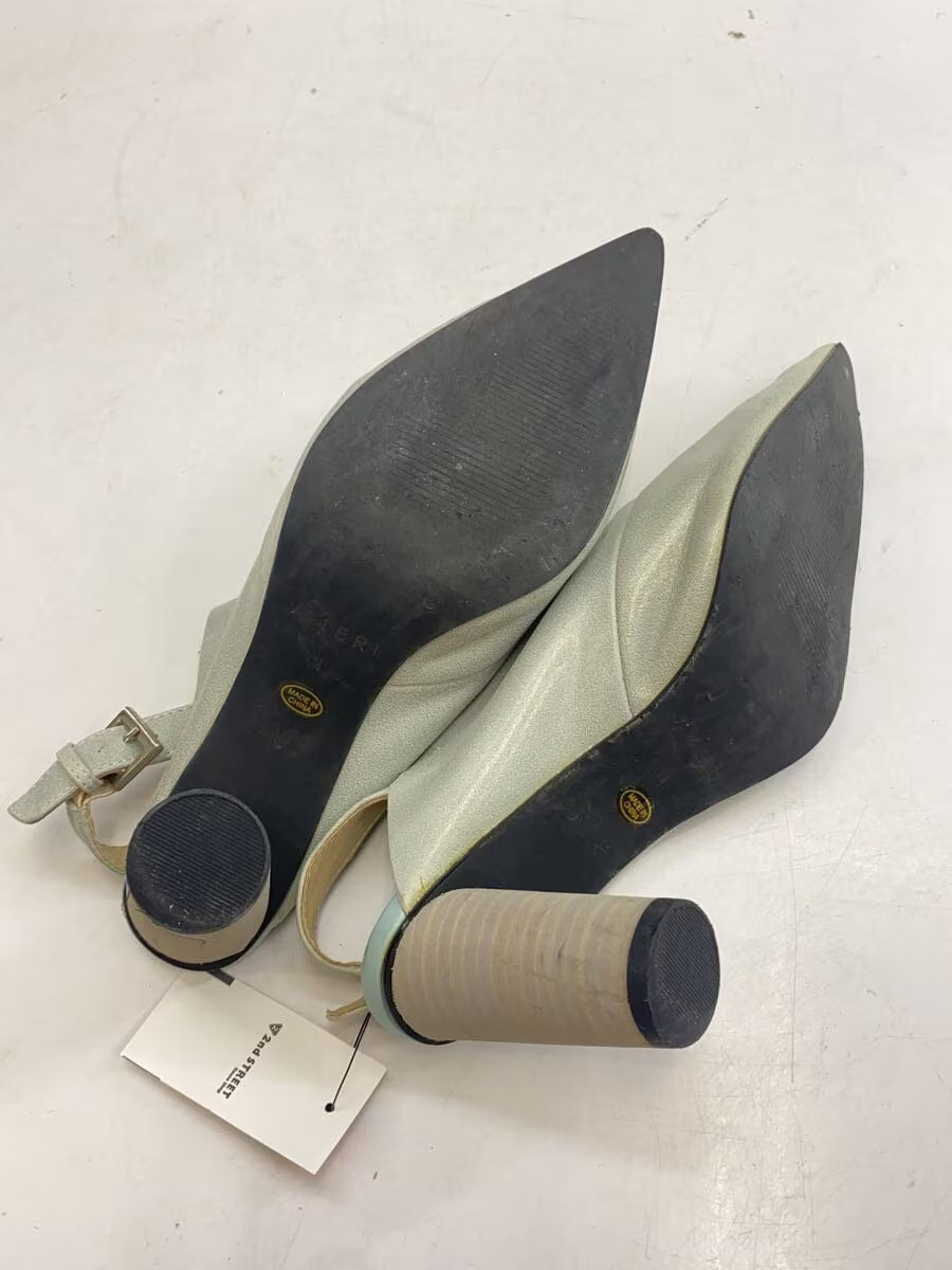 AMERI Pumps M GRN Pointed Toe Mule Heel - image 4