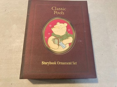 Classic Pooh Storybook Ornament Set Christmas Decor Disney Piglet Tigger