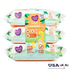 Shea Butter Baby Wipes Hypoallergenic Gentle Cleansing Soft Moisture 300 Count