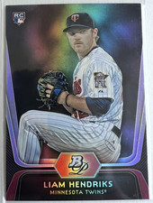 2012 Bowman Platinum Liam Hendricks Rookie Card (RC) #3, Minnesota Twins