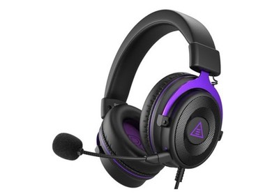 Beexcellent E900 Bluetooth Over-Ear Gaming Headset w/ Boom Mic Black/Purple