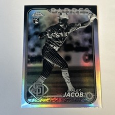 2024 Topps Chrome Update Series - Alek Jacob #USC129 Negative Refractor (RC)