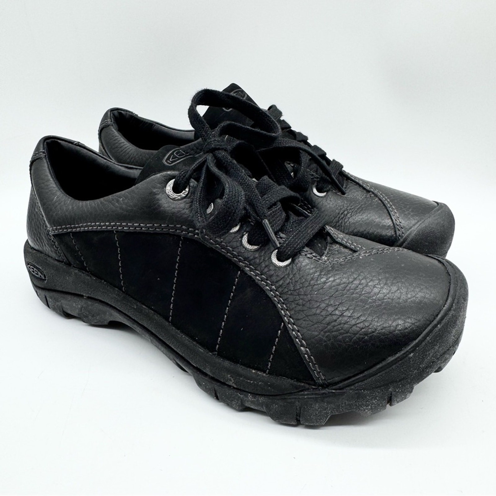 Keen Sneaker donna Presidio in pelle con lacci outdoor comode nere taglia 8 5