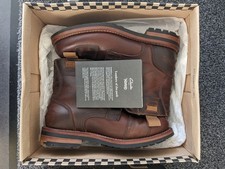 Clarks Norton Rise Leather Motorcycle Boots. Men's Vintage Style. Rare UK 7.