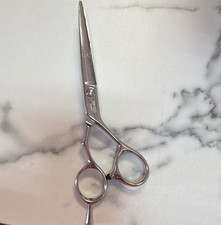 Togatta TKP-DUO 6in Stainless Steel Silver Hair Cutting Shears, Finger Rest
