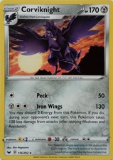 135/202 CORVIKNIGHT | RARE | SWORD & SHIELD POKEMON CARD
