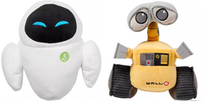 Disney Parks 8'' Wall -E & Eve Plush Doll New in sealed bags Walle