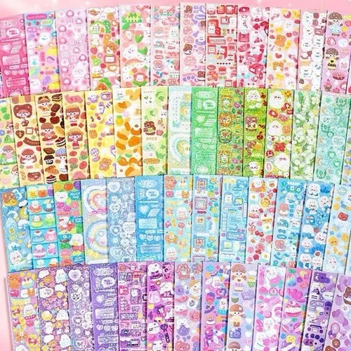 20Sheets Random Cute Fashion Kawaii Cartoon Stickers