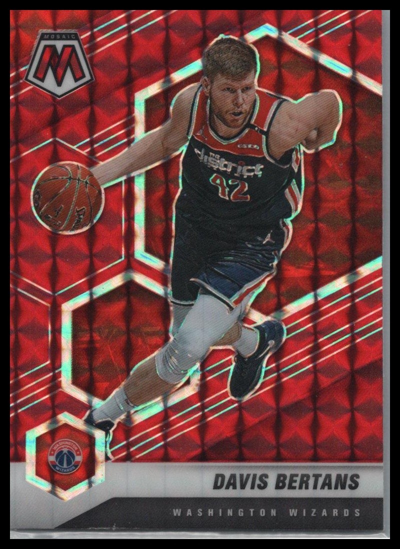 2020-21 Panini Mosaic #10 Davis Bertans Mosaic Red