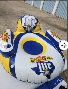 Vintage Miller Lite Inflatable Pool Float Texas Lite Life Is Good 
