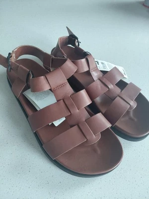 ladies m&s leather gladiator sandels 7 nwot - Image 1 of 3