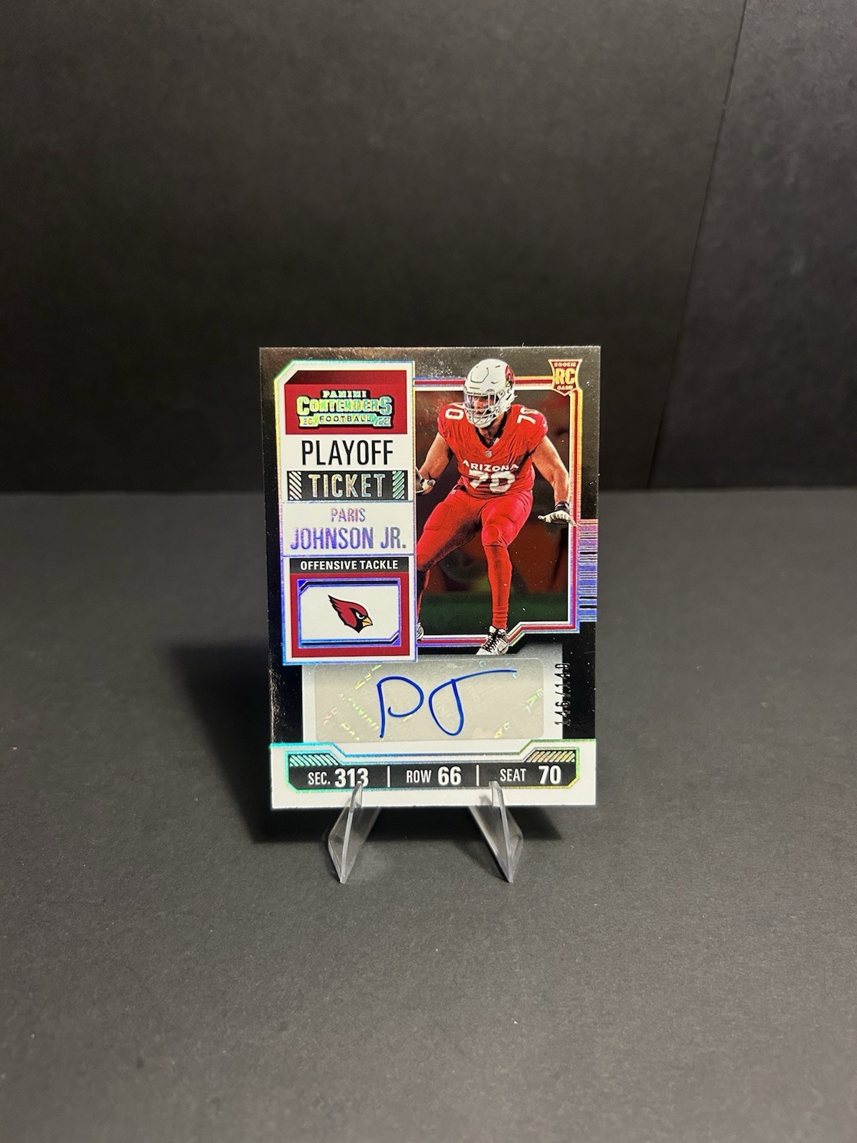 2023 Contenders Paris Johnson Jr. RC Playoff Ticket Auto Rookie /149