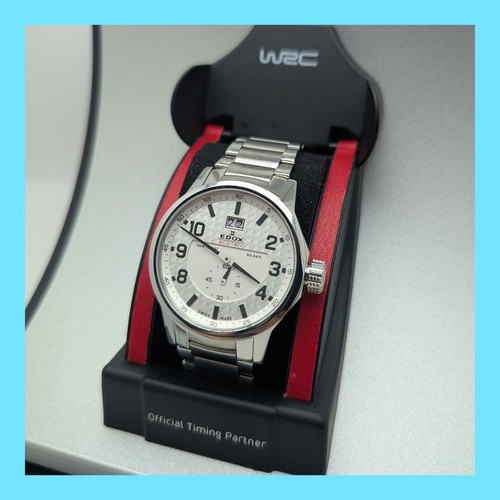 EDOX WRC Rally Timer Official Watch Working RalliTimer Big Date Used