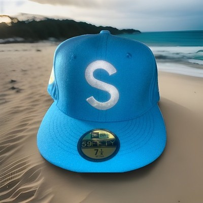 New Era 59Fifty Supreme S Logo SFitted Hat Size 71/4 blue | eBay
