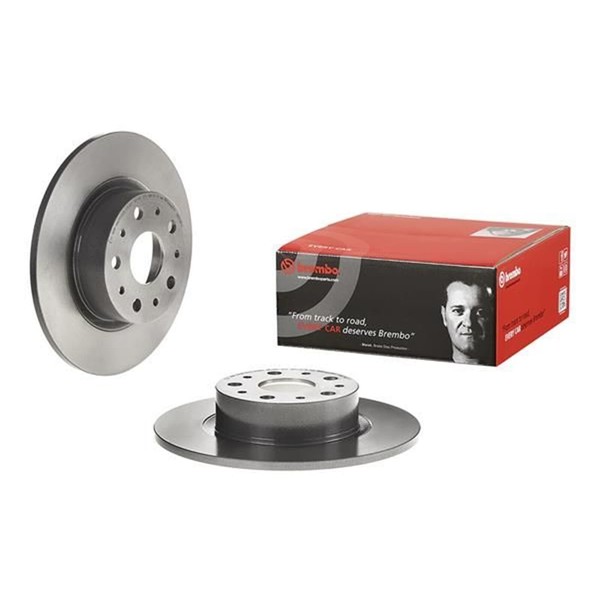 2X Brembo Bremsscheiben 276Mm Voll Hinten Passend FÜR Alfa Romeo 166 Lancia-image