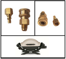 QUICK CONNECT LPG COUPLING EASY DISCONNECT GAS HOSE FROM WEBER Q BBQS