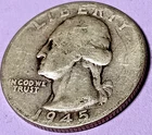 1945 Washington Silver Quarter 81-Years-Old @ MELT*