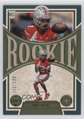 2022 Panini Legacy Rookies Green 61/100 Chris Olave #154 Rookie RC 6er