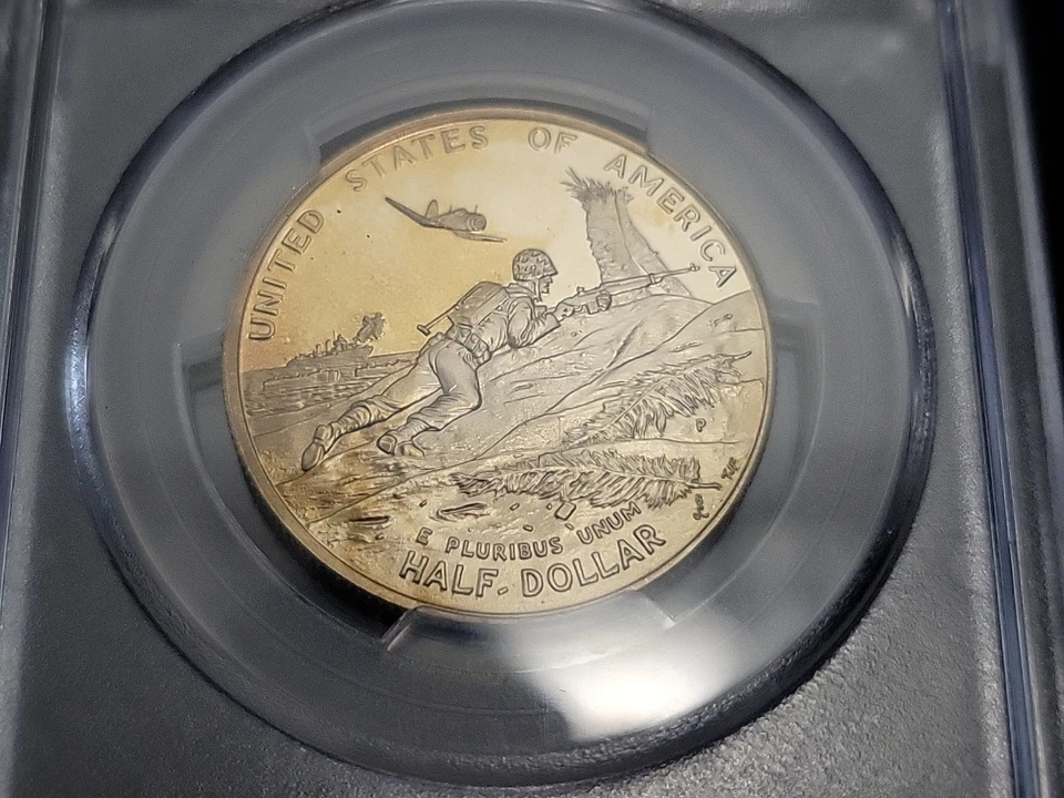 1991-1995 World War 2 WWII Commemorative Proof Half Dollar 50c PCGS PR70 | PF70 - Image 4 of 4