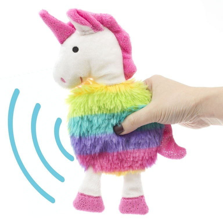 Vibrant Life,  Rainbow Unicorn Soft & Cozy ,Flat ,Dog Squeaker & Crinkle ,Toy
