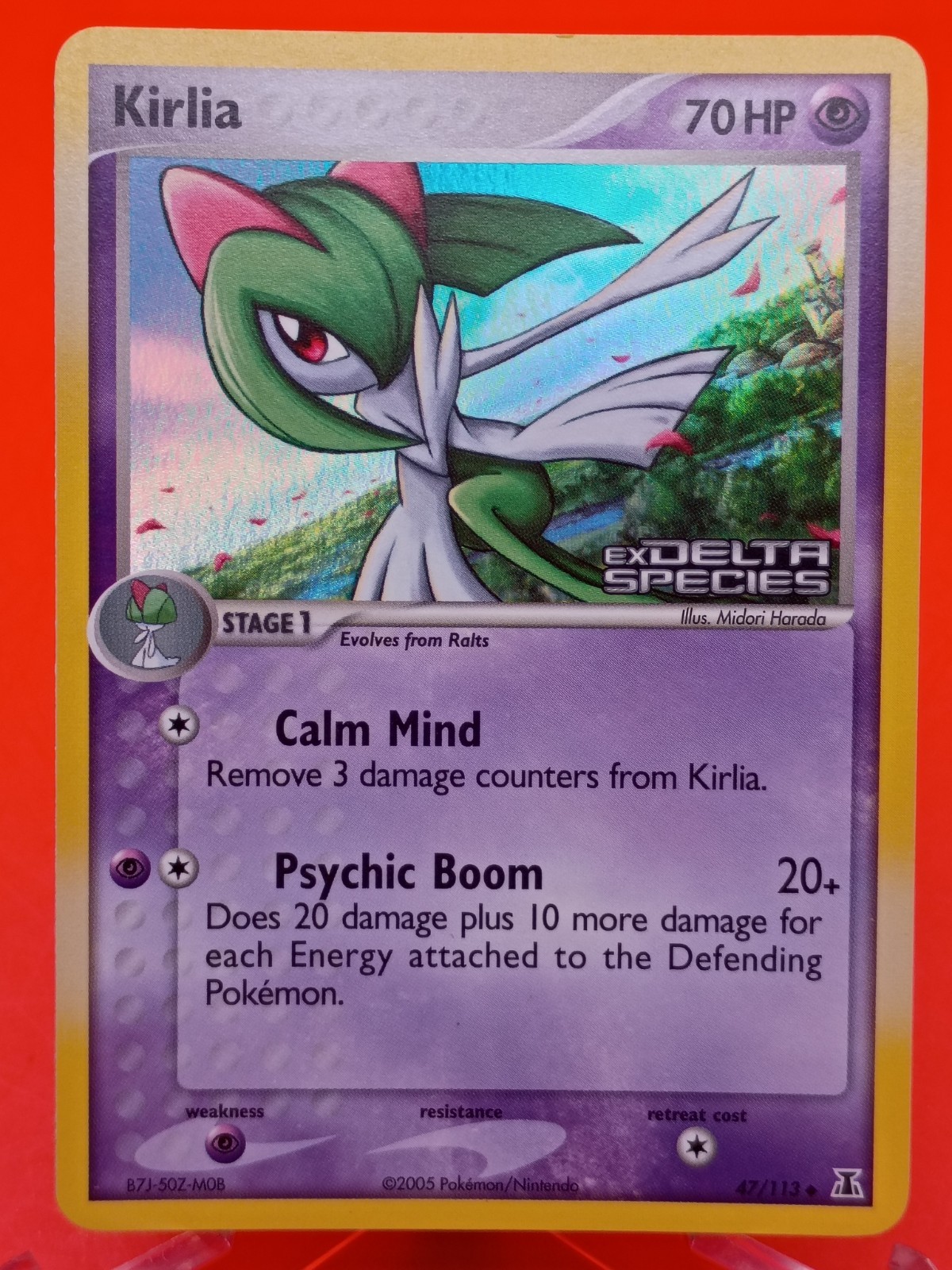 Kirlia 47/113 EX Delta Species Reverse Holo Near Mint Pokémon TCG