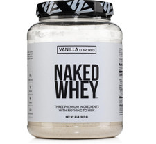 Naked Whey Vanilla Protein 24 Servings 3 Ingr...