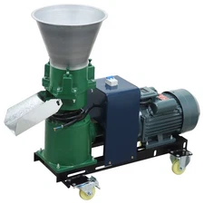 220V 12mm Farm Animals Feed Pellet Mill Machine 3 Heads Roller Feed Granulator