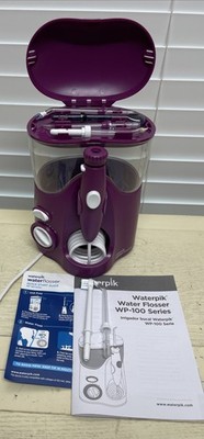 Water Pik Flosser Machine w/ 6Piks Model WP-100 Open Box Magenta