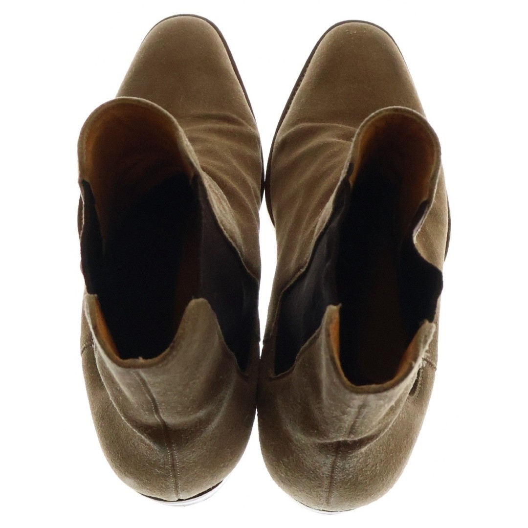 STIVALI CHELSEA SAINT LAURENT PARIS LAURAN PELLE SCAMOSCIATA LATO GORE BEIGE USATI 0B46