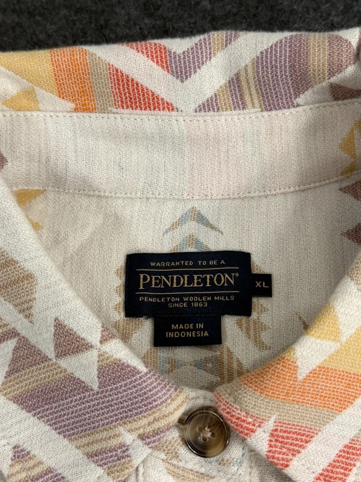 Pendleton Para Mujer Talla XL Arcadia Popover Franela Camisa Abotonada Informal Damas Foto 2 de 4