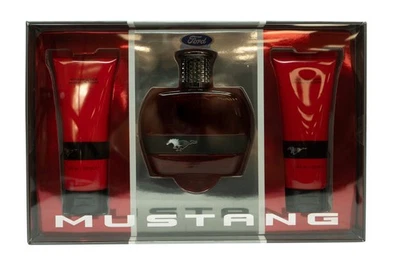 Mustang Red Gift Set 100ml EDT + 100ml Aftershave Balm + 100ml Body Wash - Image 1 of 3