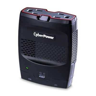 CyberPower CPS175SURC1 175W Mobile Power Inverter with 2.1A USB Charger - Slim L