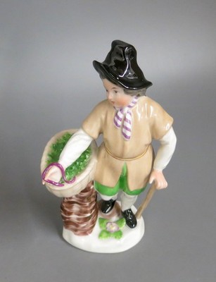 Figur 17 cm Aalverkäufer Wiener Porzellanmanufaktur Augarten 1014