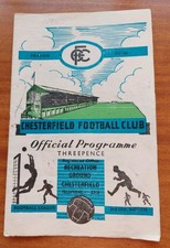 Chesterfield V Hartlepools 7th September 1957