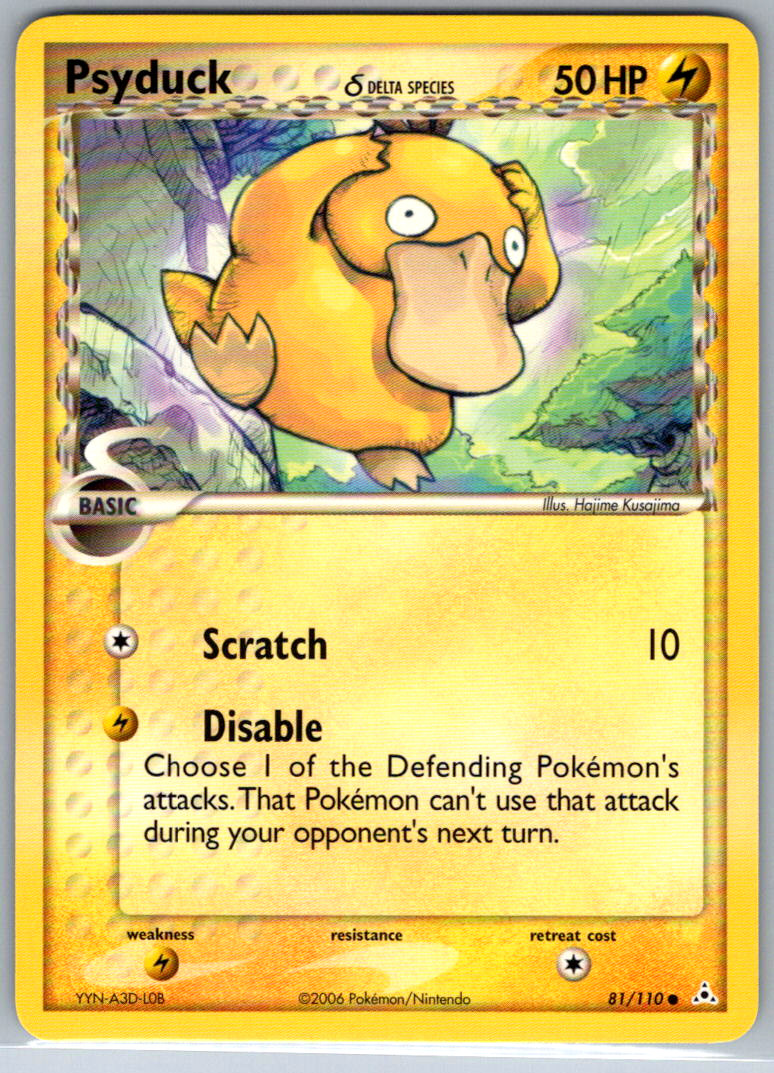 Pokemon Psyduck (Delta Species) EX Holon Phantoms 81/110 NM