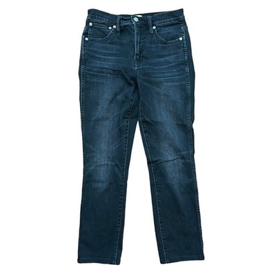 J.Crew Womens 27 Vintage Straight Jeans Soft Black Mid Rise Stretch Basic