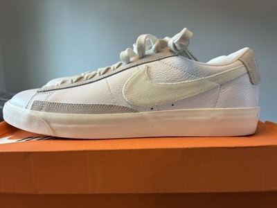Nike Blazer Leather Low Top Sneakers White Platinum Tint CW7585-100