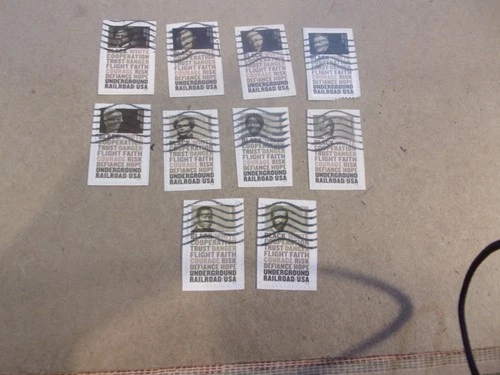 USA Used, 2024 Issue, Underground Railroad (Set of 10), Scott #5834-43