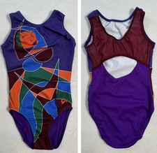 Katelyn Ohashi GK ELITE Gymnastics UCLA Leotard Purple UCLA Mesh BACK Size: AXS