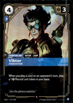 Riftbound OGN117 - Viktor, Innovator (V.1) - Rare - Origins