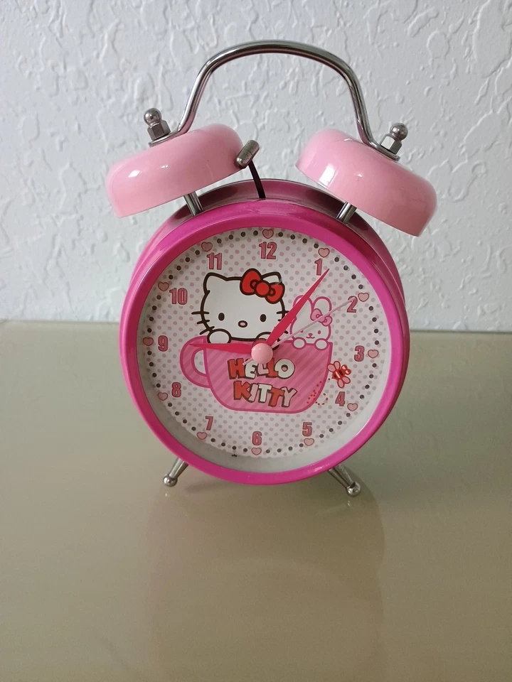 Hello Kitty Alarm Clock Sanrio Pink Alarm Clock 2010 Parts Only - Image 2 of 4